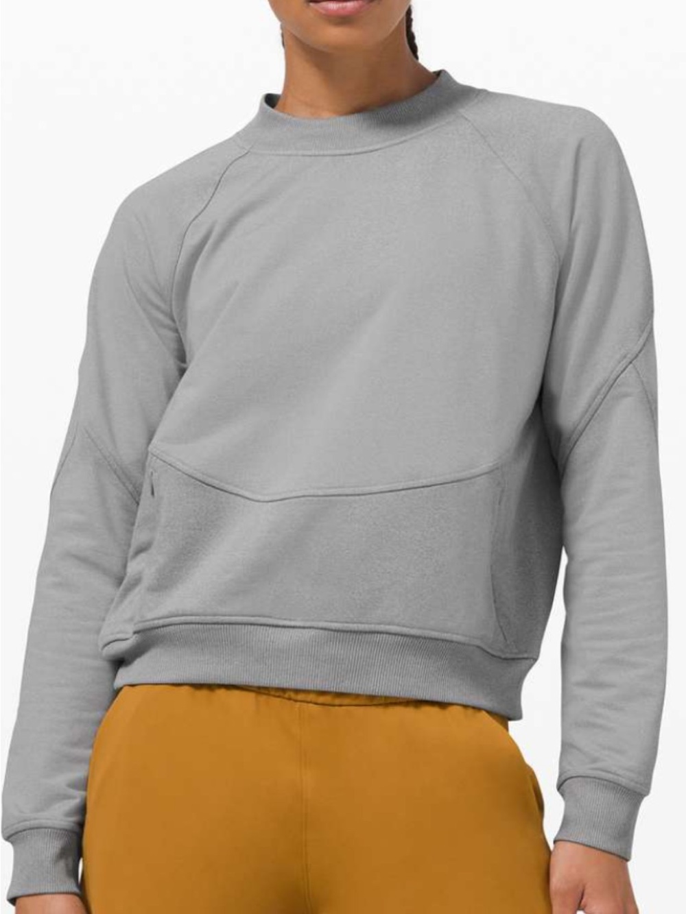 Lululemon City Sweat Crewneck Women's Sweater with Front Pockets, Stargaze, SZ 6